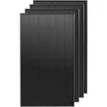 Solakon 500W PV Modul Full Black - Bifazial Glas-Glas N-Type Solarpanel f. Balkonkraftwerk & Dach 4 Stück