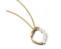 Pandora Kette mit Anhänger Essence Halskette Kreis mit Perlen Vergoldet 60 cm 363254C01
