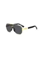 DSQUARED2 Unisex D2 0028/S Sunglasses, Rhl/Ir Gold Black, 63