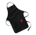 Weber Grillschürze schwarz mit rotem Kugelgrill