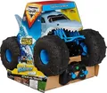 Spin Master Monster Jam - Megalodon Storm RC Truck, Amphibienfahrzeug in Hai-Optik für Land und Wasser mit Fernsteuerung, Maßstab 1:15, 2,4 GHz, Reichweiten-Sensor, ab 4 Jahren, Monstertruck, 4 Jahr(e)