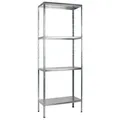 SCHULTE Regalwelt Steckregal, 60 kg Tragkraft, 180x60x40 cm (HxBxT), verzinkt