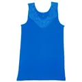 Toker Collection® Achselhemd Damen Unterhemd mit extra breiter Spitze (1 Stück, einzeln gepackt) Spitze in vielen Varianten blau 36/38