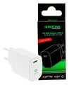 PATONA Premium PD20W Adapter weiß USB-C Schnell-Ladegerät, 5V/3A, 9V/2.22A, 12V/1.67A, Power Delivery 3.0, QC3.0, 100-240V, ideal für alle USB-C Geräte, kompakt und leicht (48g)