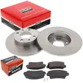 MAPCO BREMSSCHEIBEN 228mm + BELÄGE VORNE passend für FIAT 900 PANDA REGATA UNO L