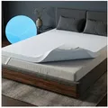 Arensberger, Topper LUXURY Matratzentopper, Gelschaum, 10 cm, für alle Matratzen, 10 cm hoch, Gel Foam, (180 x 200 cm), kühlend, waschbarer Bezug, rutschfest, 90x200 140x200 & mehr 180 cm x 200 cm x 10 cm