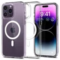 Spigen für iPhone 14 Pro Ultra Hybrid MagFit Hülle [Anti-Yellowing] für MagSafe Magnetisch Case Handyhülle Schutzhülle Cover Transparent Durchsichtig Dünn Slim -Crystal Clear