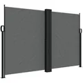 furnicato Seitenmarkise Ausziehbar Anthrazit 160x1200 cm