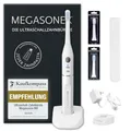 Megasonex Ultraschall-Zahnbürste M8 Set - mit 2 Vibrations-Stufen - inkl. Ladestation, 2 Bürstenköpfen & Reiseetui