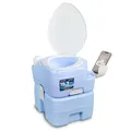 SereneLife Camping Toiletten - 20L Porta Potti Chemietoilette mit Handyhalter, 120 Spülungen, 12L Frischwassertank, Reinigungssprühgerät, Campingklo - Mobiles WC für Outdoor, Reisen & Wohnmobil