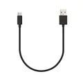 Veho USB-A zu USB-C Lade- und Synchronisierungskabel - 0,2 m, schwarz