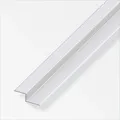 alfer Z-Abschluss-Profil 1 m, 15 x 20 x 9 mm Aluminium eloxiert silber