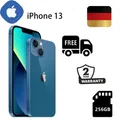 NEU Apple iPhone 13 - 256GB - Blau (Ohne Simlock) (Dual-SIM)✔️24 Monate Garantie