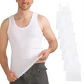 MT 6er Pack Herren Unterhemd DOPPELRIPP Classic Tank Top Weiss Größe 5XL