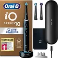 Oral-B iO 10 Elektrische Zahnbürste incl. 3 Aufsteckbürsten und Reiseetui Cosmic Black