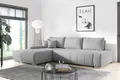 MEBLITO Ecksofa Eckcouch Bonari L Form Sofa mit Schlaffunktion Bettkästen Couch Sofagarnitur Links Monolith 84