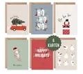 Things of Happiness Weihnachtskarte Weihnachtskarten Set inkl. Briefumschläge, Klappkarten Weihnachten