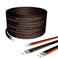 Germany B.e.s.t Solarkabel Duplex 6mm2 PV Kabel 6mm2 Solar Kabel aus Kupfer, Photovoltaik 50m Schwarz und Rot