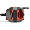 REV PowerGlobe, Steckdosenwürfel, Mehrfachsteckdose, 3680W, Schalter, 1,4m, IP44, orange