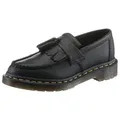 DR. MARTENS Black Virginia Adrian Mokassin Chunky Slipper, Schlupfschuh mit modischer Tassel - schmale Form schwarz 38 EU