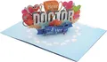Best Doctor Immer 3D Pop-Up Karte, Handgefertigt Danke Geschenk für Doktor &