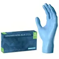 Arnomed Einmalhandschuhe Blue Xtra Strong, blau, 100 Stück, Nitril, chemikalienbeständig, lebensmittelecht, Größe L
