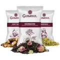 Corasol Premium Tee-Adventskalender mit 24 weihnachtlichen Gourmet-Teesorten, loser Tee, Geschenk-Idee für Frauen (223 g)