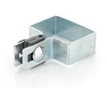 Endschelle rechteckig SET 60x40mm für FI6mm Draht - Verzinkt - Endklammer