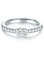 Trilani Damen Solitärring Sterling Silber Zirkonia weiß Brillantschliff - Verlobungsring Silberring Damen mit Stein Antragsring