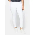 Sheego Stretch-Hose Große Größen knitterarm und pflegeleicht weiß 108