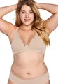Naturana BH Damen ohne Bügel Cup A-D 100% Angenehm Dank extra Softer Schalen I BH ohne Bügel mit nahtlosen Cups - Ideal unter Blusen & T-Shirts Damen BH für maximalen Halt 85 Nude A
