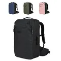 COR Surf Travel Rucksack, Carry-On Rucksack in zulässiger Handgepäckgröße, wasserfeste Reißverschlüsse, Geheimfächer, ergonomische Schultergurte, Laptop-Rucksack - The Island Hopper, 40L, Schwarz