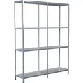 Schulte Set 1 Steckregal und 1 Anbauregal Verzinkt 180 cm x 140 cm x 35 cm