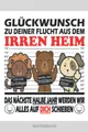Glückwunsch zu deiner Flucht aus dem Irren Heim | Notizbuch: Abschiedsgeschenk für die Arbeitskollegin für tolle Kollegen und Kollegin zum Abschied ... für den Jobwechsel zur neuen Arbeitstelle