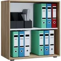 VCM Büroregal Lona (ohne Türen, Sonoma-Eiche, L)""
