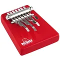 Nino Percussion Wood Kalimba Radiata Pine, Medium, Red - Kalimba