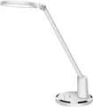 LED Tischlampe dimmbar 6 Helligkeitsstufen 5 Lichtmodi drehbar Schreibtischlampe