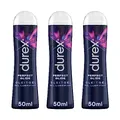 Durex Perfect Glide Gleitgel - Gleitmittel auf Silikonbasis für extra lange Gleitfähigkeit, Sexspielzeug-geeignet - 3 x 50 ml