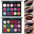Nivofu 2 Stücke Glitzer Lidschatten Palette, 30 Farben Lidschattenpalette Bunt, Glitzer Make-up Palette Langlebig Wasserdicht, Eyeshadow Palette Schimmernde, Augenpalette, Schminkpalette