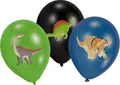 Gadget - Amscan: 6 Balloons Happy Dinosaur 28Cm/11" 4C. Pallone Lattice 11" - 27