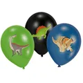 6 Latexballons Happy Dinosaur 28cm/11 4C