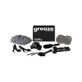 greaze Fahrrad Reinigungsset - Fahrradpflege Set - Kettenbürste + Reinigungsbürste für Fahrradkette - Ritzel Claw Bürste - Kettenreinigungsgerät (11-teiliges Set)