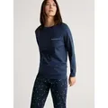 CALIDA Schlafanzug Sweet Dreams (2 tlg) mit lässig-lockerer Passform blau L (48/50)