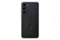 Samsung Frame Smartphone Case EF-MS916 für Galaxy S23+, Handy-Hülle, Durchsichtig, Kratzfest, Rahmen, Kartenfach, Black