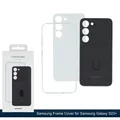 Original Samsung Frame Cover Galaxy S23+ Schutz Hülle schwarz klar wechselbar