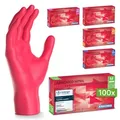 ARNOMED RAINBOW NITRIL LAVA RED Nitrilhandschuhe rot puderfrei, VE 100 Stück 8/M