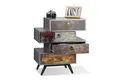 relaxdays Kommode Vintage Kommode mit 4 Schubladen