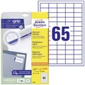 Avery-Zweckform 6121 Universal-Etiketten 38 x 21.2 mm Papier Weiß 1950 St. Permanent haftend Tintenstrahldrucker, Laserdrucker, Farblaserdrucker, Kopierer,