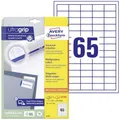AVERY Zweckform 6121 Universal Etiketten (1.625 plus 325 Klebeetiketten extra, 38x21,2mm auf A4, Papier matt, individuell bedruckbar, selbstklebende Aufkleber mit ultragrip) 30 Blatt, weiß