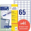 AVERY Zweckform Universal-Etiketten 38 x 21,2 mm weiß 1.950 Etiketten